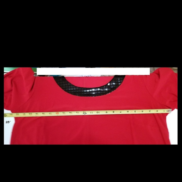 Unique Red Swing Dress - Picture 5 of 7